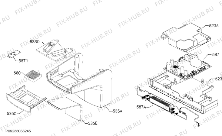 Взрыв-схема холодильника Aeg SKZ81840C0 - Схема узла Diffusor